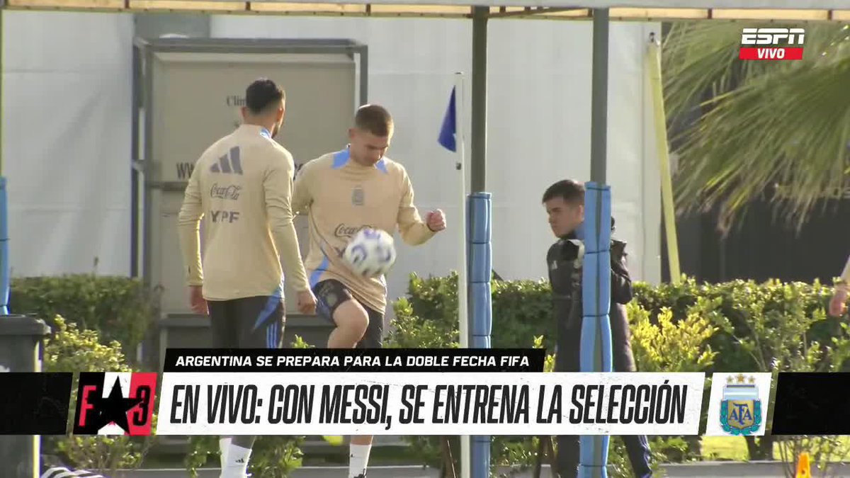 ¡SE DIVIERTEN LOS PIBES DE RIVER! Franco Mastantuono, Enzo Fernández, Julián Álvarez y Nico González (hincha del Millonario) juegan al que no se caiga en el Predio Lionel Andrés Messi. 📺 #DisneyPlus | #ESPNF3