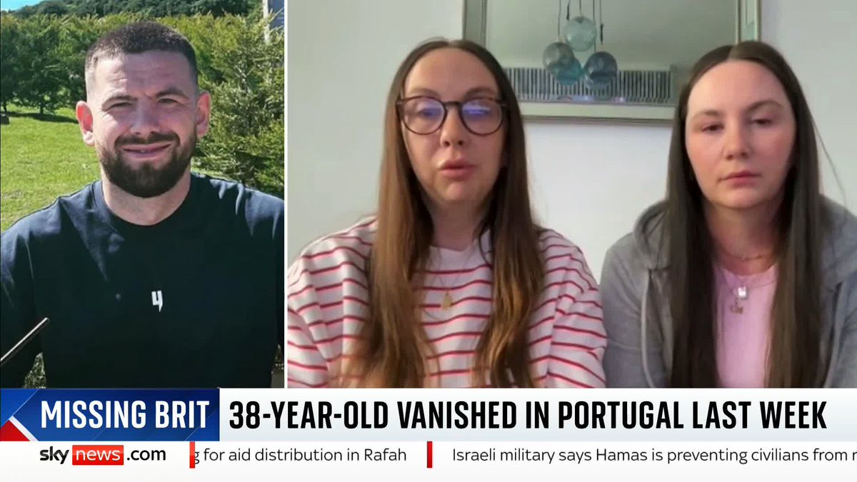 Greg Monks went missing on a stag do in Portugal last week, his sisters tell Sarah-Jane Mee that through support on social media 'people are spending the last days of their holiday looking for him'. 📺 Sky 501, Virgin 602, Freeview 233 and YouTube