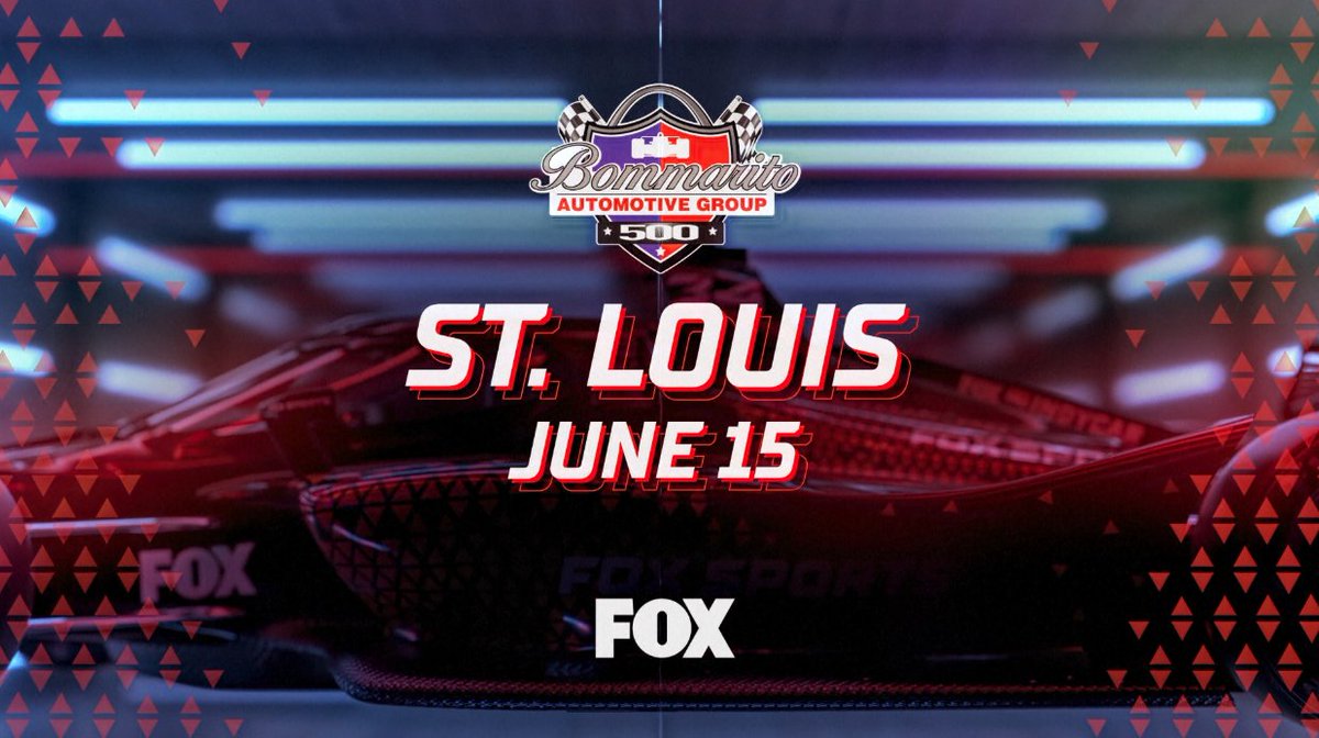 Up next, we're under the lights at WWT Raceway. June 15 at 8 PM ET on FOX! NTT INDYCAR SERIES | #Bommarito500