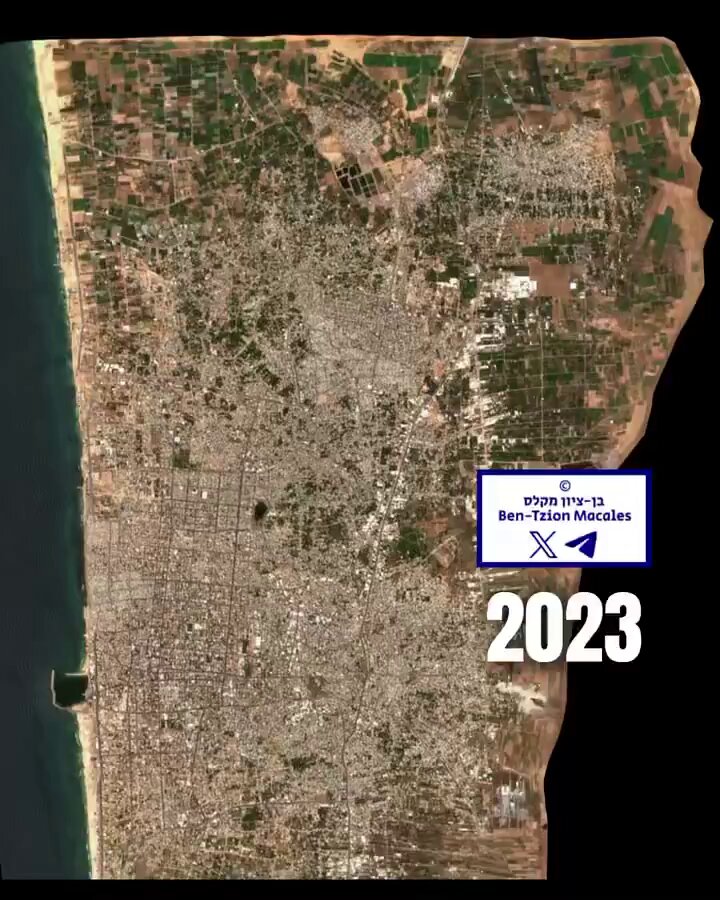Imágenes satelitales (mayo 2023-mayo 2025) muestran la destrucción de la ciudad de Gaza, Jabaliya, Bait Lahia y Bait Hanoun. El sionismo debe ser aniquilado. El mundo ha de parar YA este genocidio y ajusticiar a los asesinos en masa y sus cómplices.