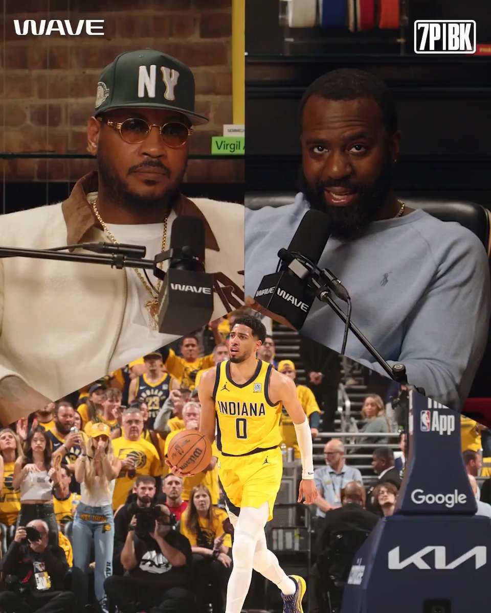 Small market teams like the Pacers & Thunder making the finals is healthy for basketball 💯 Melo: "It ain't sexy ... but I think from the powers that be, they really loving this NBA Finals."