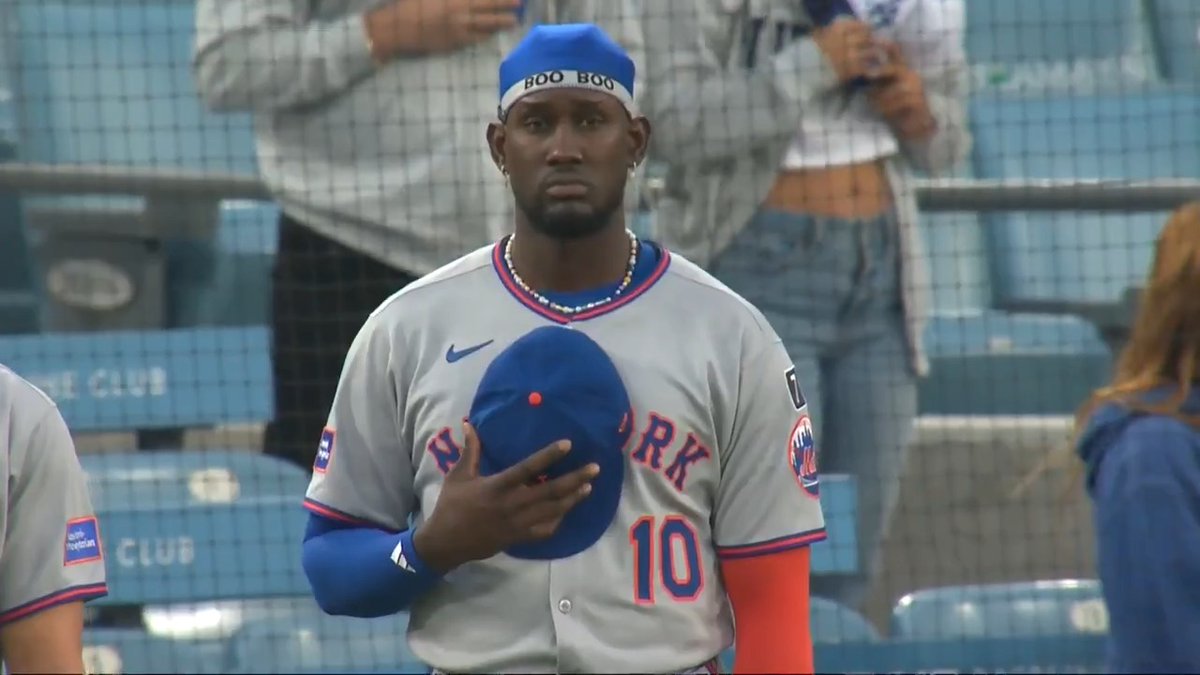 Ronny Mauricio was emotional on the field as he gets ready for his first MLB game of the season