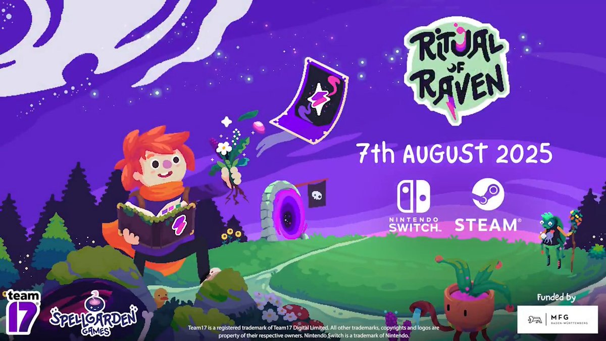 『Ritual of Raven』は物語ベースの農業シム…ですが!農作業をするのはあなたではありません! あなたの代わりに働くのはゴーレム達。魔法で行動をプログラムして、ハーブを育ててもらいましょう🌱 かわいいドット絵で描かれる、素敵な魔法生活をお楽しみに! 8月8日、Steam・Switchにて発売予定🗓️