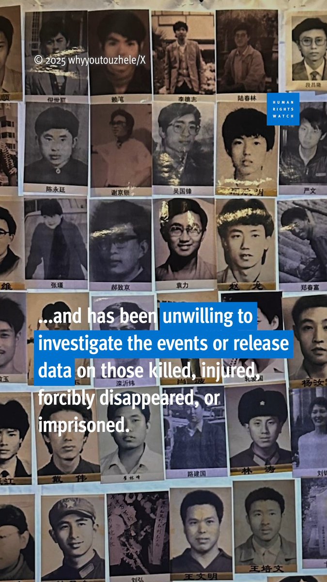 36 years on, and the Chinese government still seeks to erase the memory of the June 1989 #TiananmenMassacre. World leaders should renew pressure on Beijing to acknowledge the Tiananmen Massacre and provide reparations to victims' families.