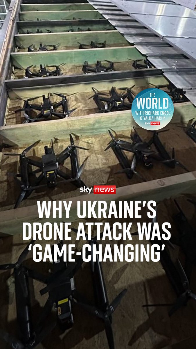 🗣️ 'It's game changing.' Just how significant was Ukraine's drone attack in Russia? What does this mean for peace talks? And how might Putin respond? Hear all this analysis with Yalda Hakim and Richard Engel on this week's episode of The World 🌍 🎧