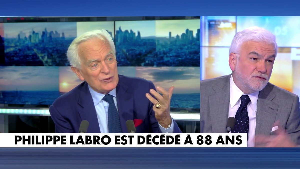 Philippe Labro est décédé à 88 ans. Pascal Praud lui a rendu hommage dans #LaMatinale sur CNEWS.