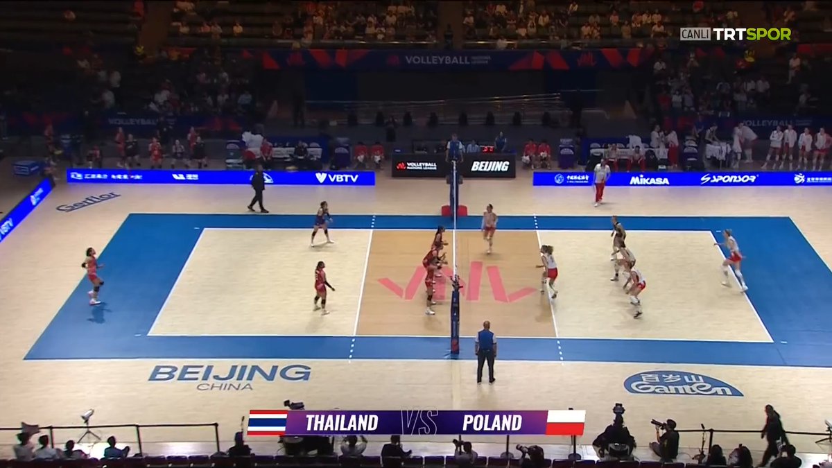 🏐 VNL heyecanı TRT Spor'da yaşanıyor. 🇹🇭Tayland 🆚 Polonya🇵🇱 🔴 İzlemek için: