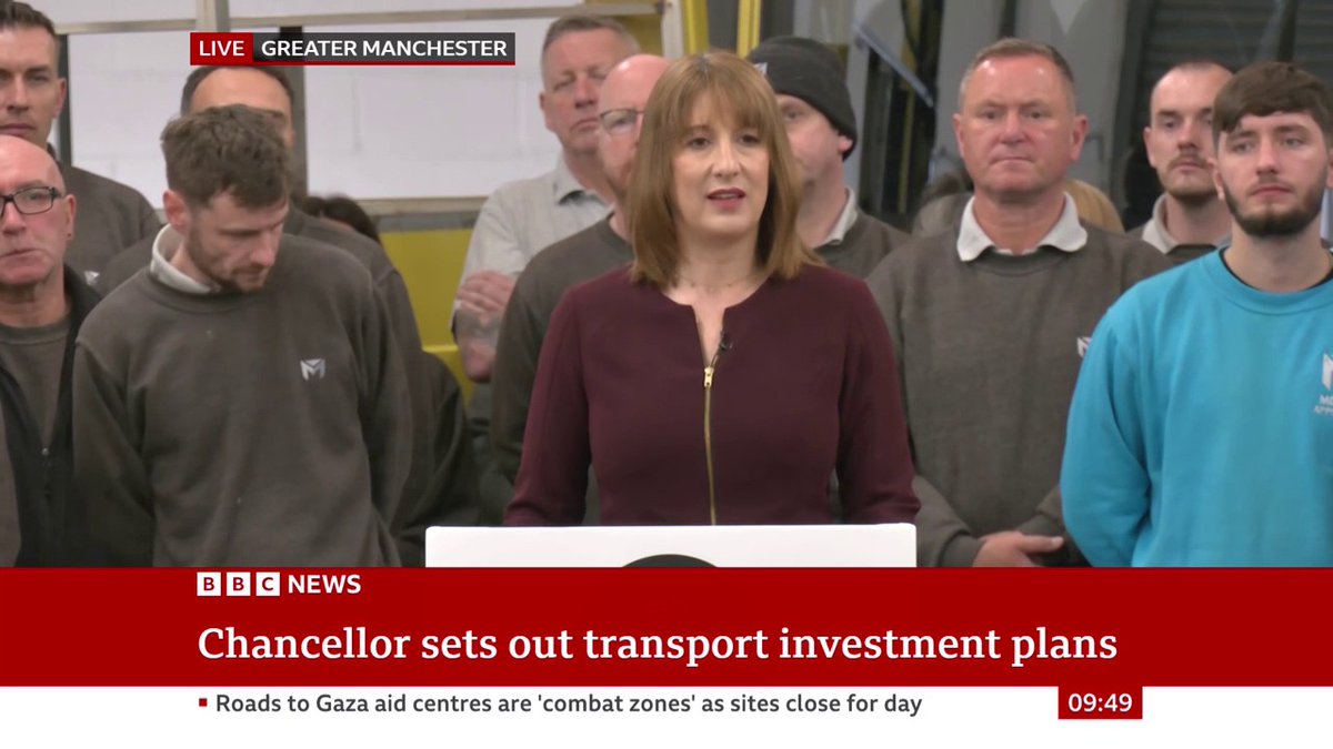 "We will be making the biggest ever investment by a British government in transport links within our city regions and their surrounding towns" Chancellor Rachel Reeves announces £15.6bn of regional transport investment