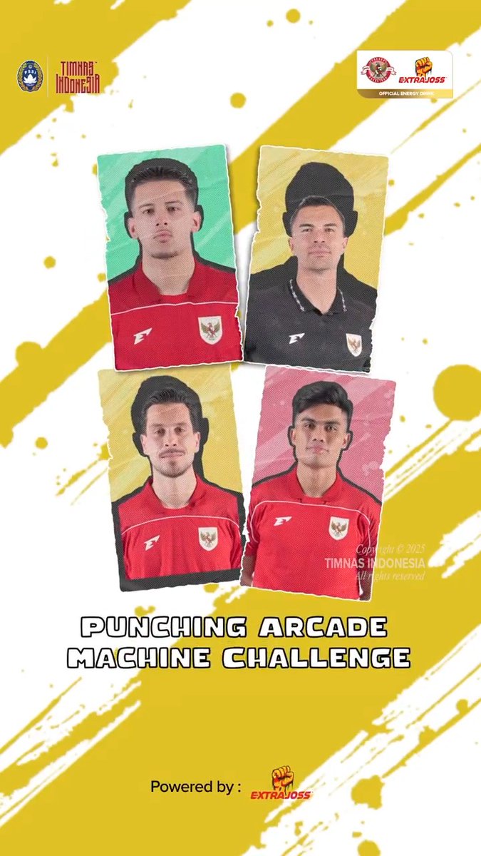 Extra Joss Punching Arcade 👊👊👊 Presenting our today's high score stars Justin 🆚 Emil 🆚 Sananta 🆚 Thom Haye ‣ #KitaGaruda