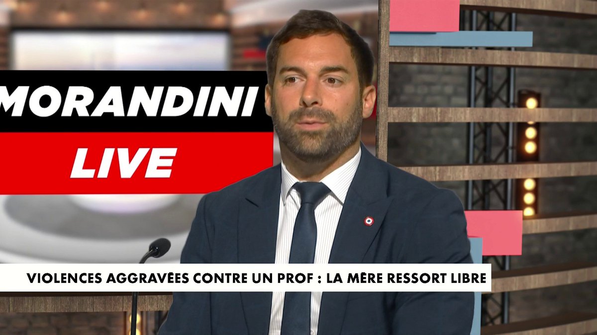 À Marseille, une mère de famille a été condamnée à une peine de prison avec sursis après avoir frappé un enseignant, une décision de justice qui révolte le député RN Julien Odoul : «Le sursis est un permis de recommencer», dans #MorandiniLive