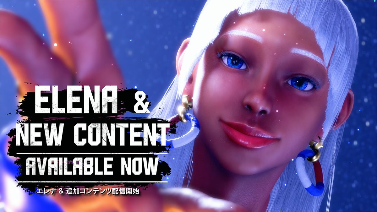 #スト6 Year2追加キャラクターのトリ #エレナ の配信に伴うコンテンツ大型アップデート配信完了 🗺️「ワールドツアー」新たなエリア＆ミッション追加！ 🌐「バトルハブ」新技やエモートを世界中のファイターに見せつけよう！ 👊「ファイティンググラウンド」追加されたストーリー等も楽しもう！ 👀全体バトルバランス調整もチェックしよう！