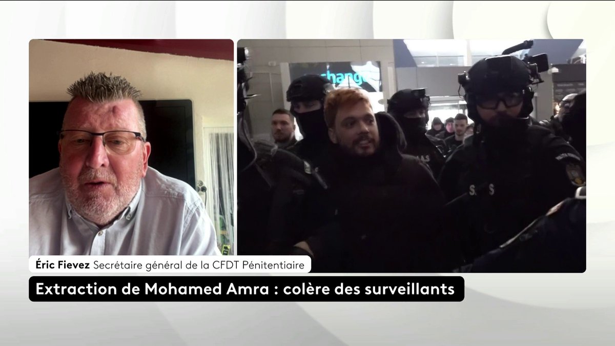 🔴🗣️ Extraction de Mohamed Amra : "On ne comprend pas pourquoi les magistrats ne se déplacent pas", déclare Éric Fievez, secrétaire général de la CFDT Pénitentiaire.