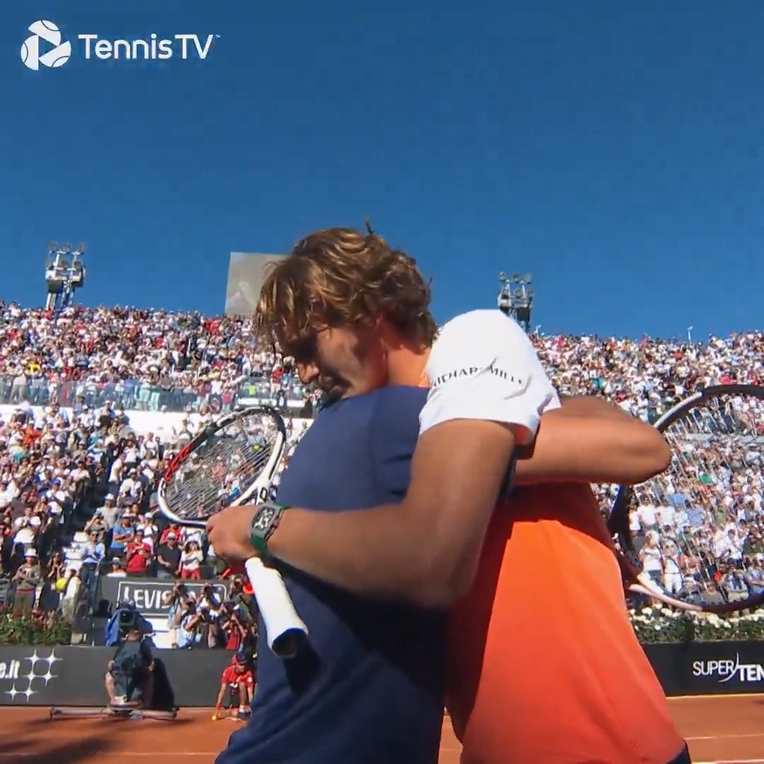 Their first-ever meeting 👀 Ahead of their #RolandGarros quarter-final, take a look back to the Rome 2017 final between Alexander Zverev & Novak Djokovic 🔥