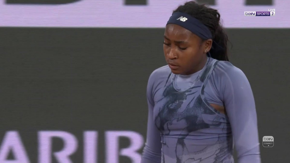 🎾ماديسون كيز تحسم المجموعة الأولى لصالحها بصعوبة بنتيجة (7-6) تابع المواجهة الآن على beIN SPORTS 7 📺 #رولان_غاروس #RolandGarros