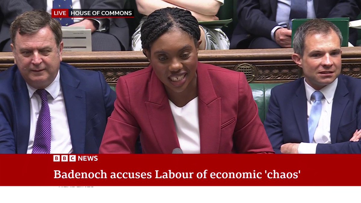 “It's just chaos, chaos, chaos" Conservative leader Kemi Badenoch asks “will the government keep the two-child benefit cap? “I’m absolutely determined to drive down child poverty,” PM Keir Starmer says #PMQs