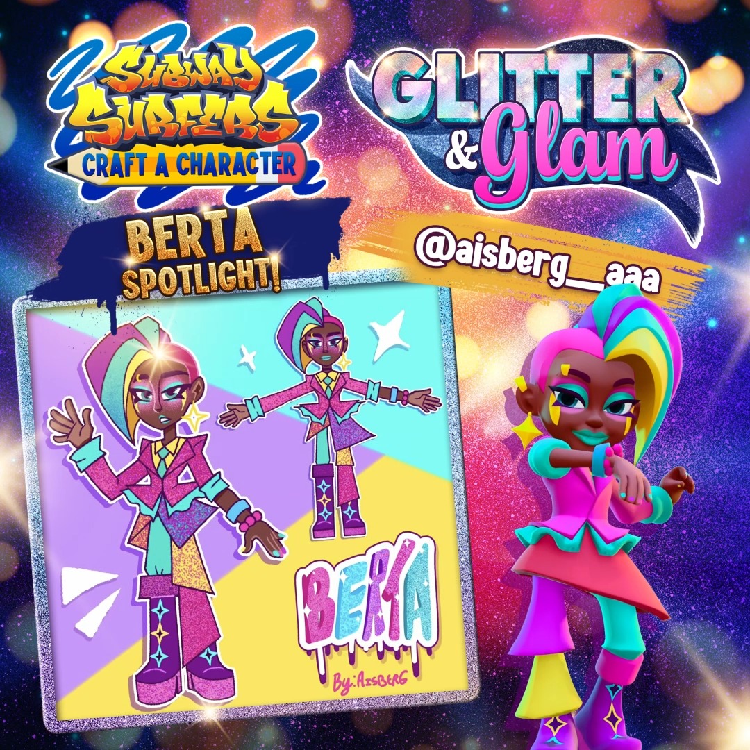 aisberg_aaa on Instagram is the artist behind Berta — winner of the Glitter &amp; Glam Craft-A-Character contest! 🎨