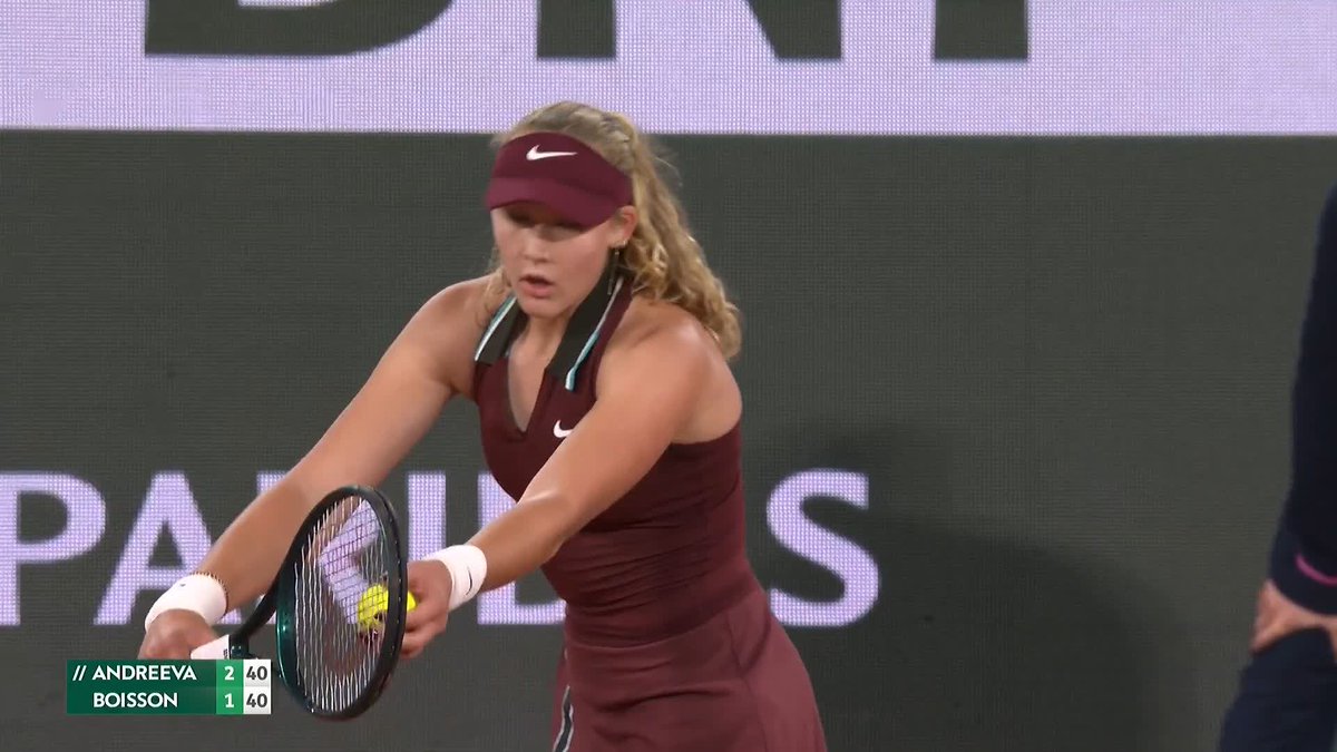 Mirra off to a solid start 💥 #RolandGarros