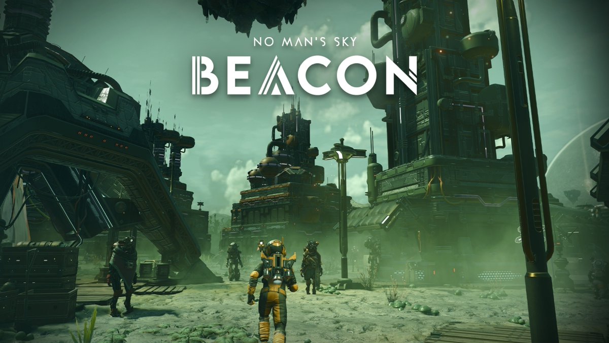 No Man's Sky Beacon 🥓 🏘️Settlement Overhaul 👑Own Multiple Towns 🔫Squadron Defences 🥊Citizen Dilemmas 🛒Town Economy 🏗️Upgrade Buildings 🤖Huge Robot Towns 🫰Improved Snapping 🚾New Utilities 👻Settlement Threats 🧓Weathered Materials 🦿Robot Base Parts 🎭Inhabitants Details