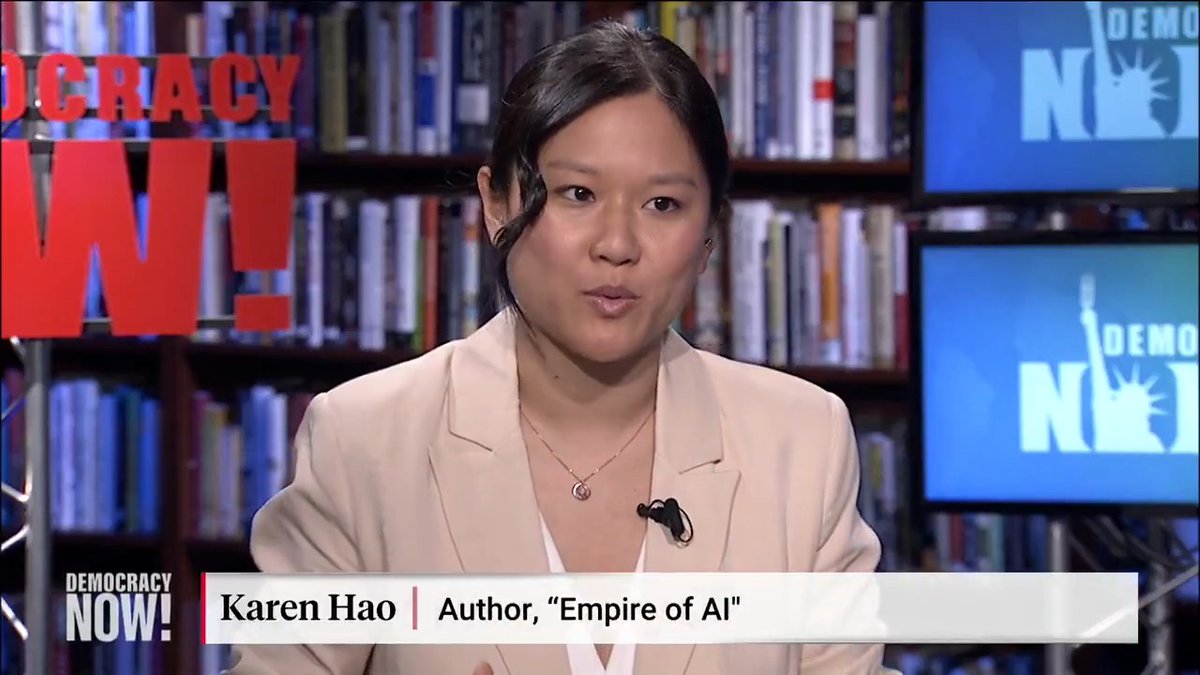 "Silicon Valley's scale-at-all-costs approach to AI development … is an extraordinary type of AI development that is causing a lot of social, labor and environmental harms," says technology reporter Karen Hao, author of the new book "Empire of AI."