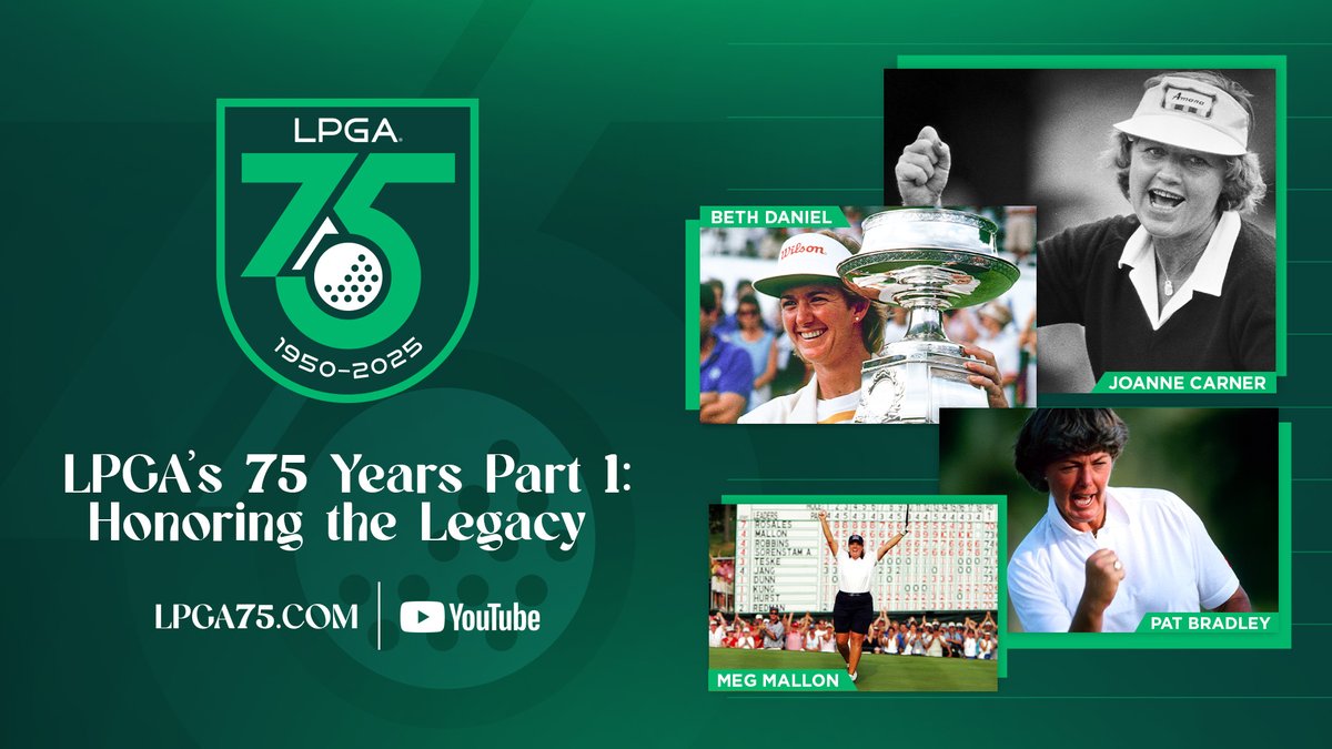 As we celebrate 75 years, pioneers of the Tour reflect on the impact of the founders and the growth of the LPGA LPGA's 75 Years Part 1: Honoring the Legacy 🎥 Voiced by Dottie Pepper