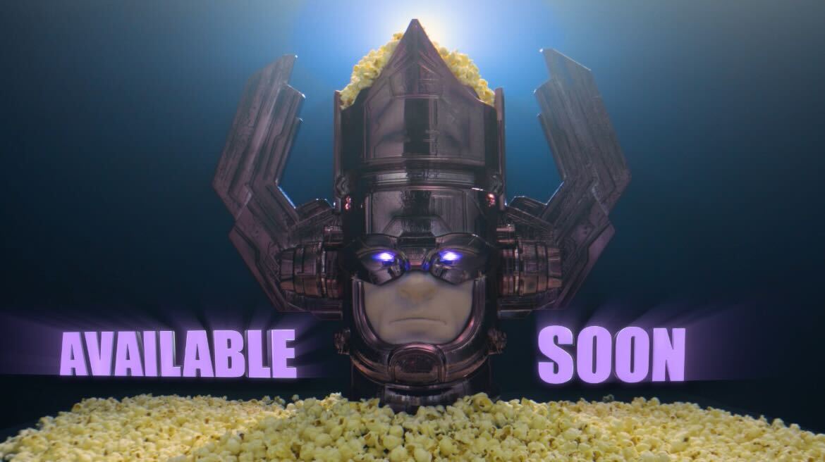 The hunger is real. 🍿 The universe's biggest popcorn vessel is coming to a theater near you. Available soon. Marvel Studios’ #TheFantasticFour: First Steps arrives in theaters July 25. Get tickets now: