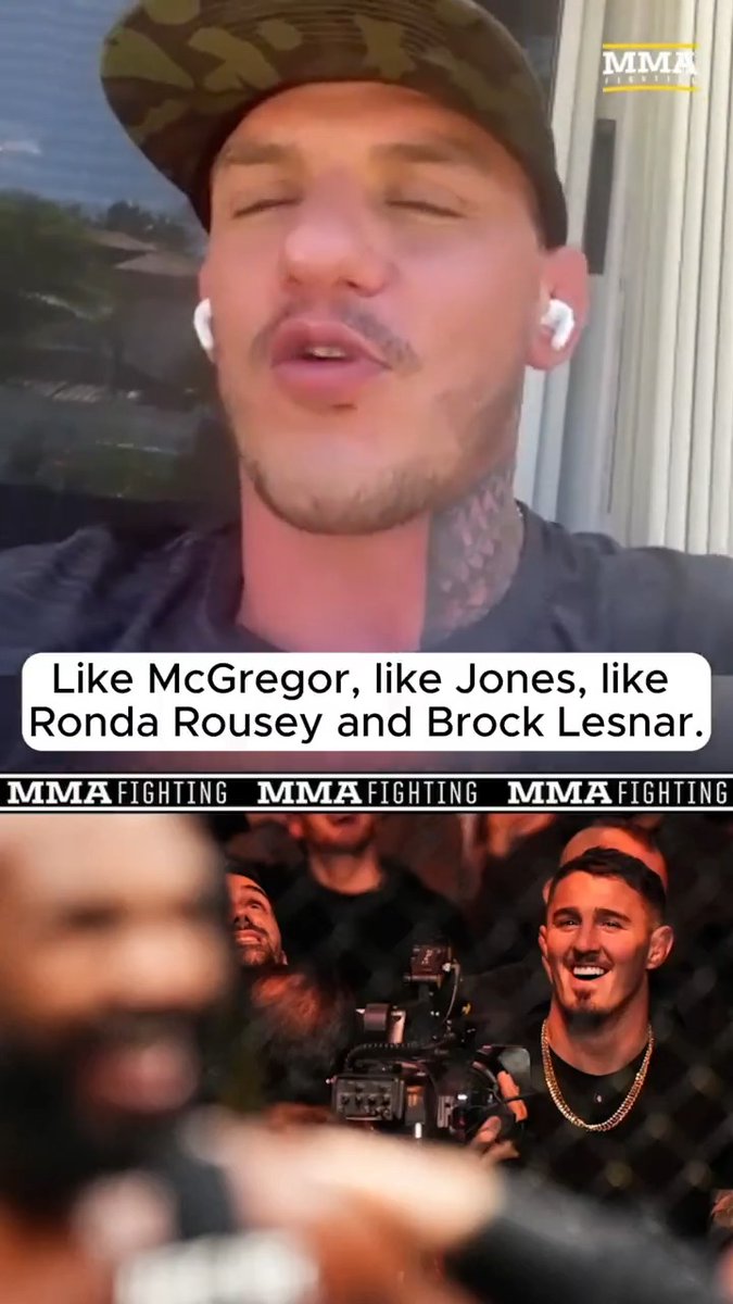 .Renato Moicano says new UFC TV deal is impacting Jon Jones vs. Tom Aspinall: "I think they’re on this leverage with Jon Jones and McGregor because of the [TV deal]. … Who are the ones that sell? It’s obviously McGregor first, then Jon Jones." (🎥 Guilherme Cruz)