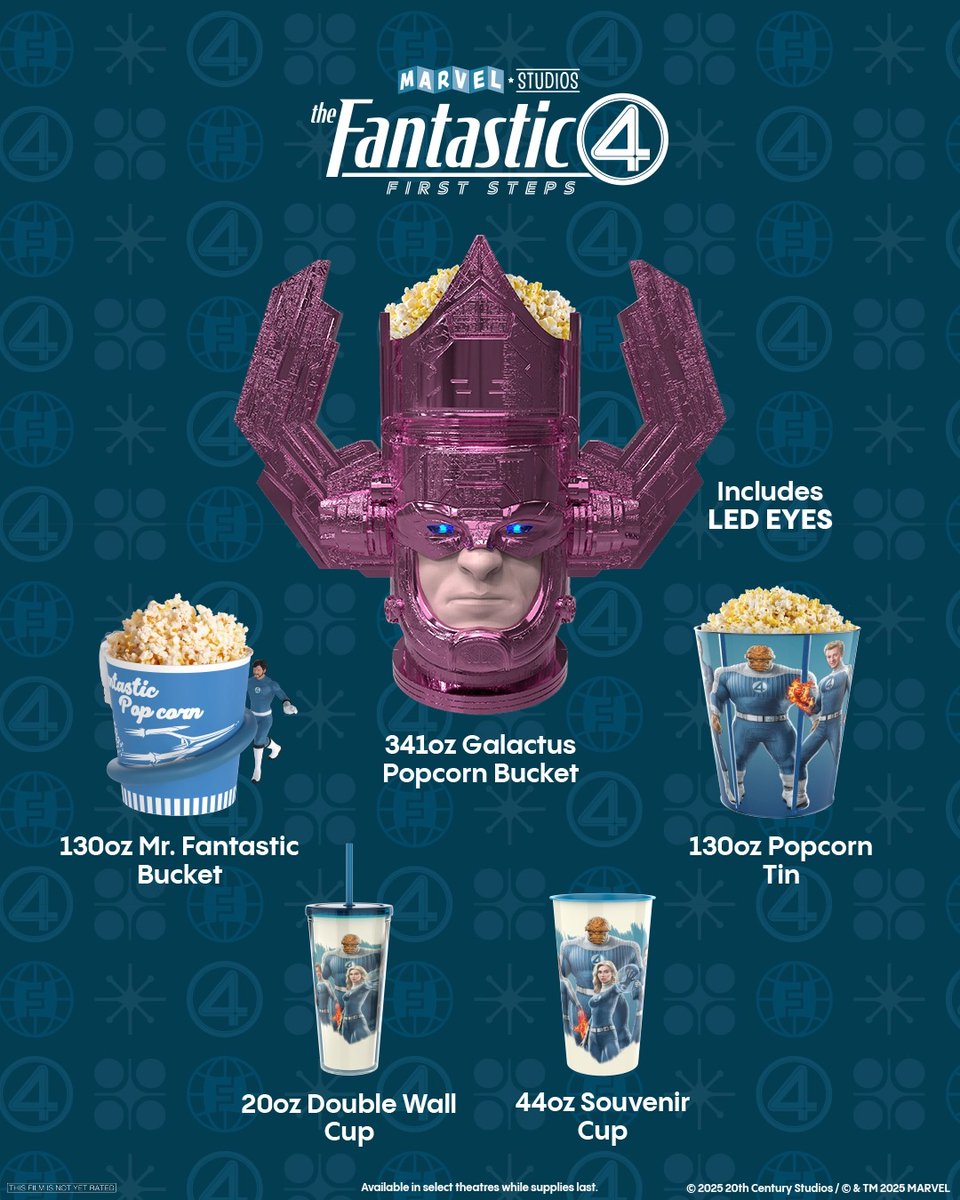 COMING SOON 🤫 Turn our notifications on to be the first to know when our #TheFantasticFour: First Steps merch flies into theatres!