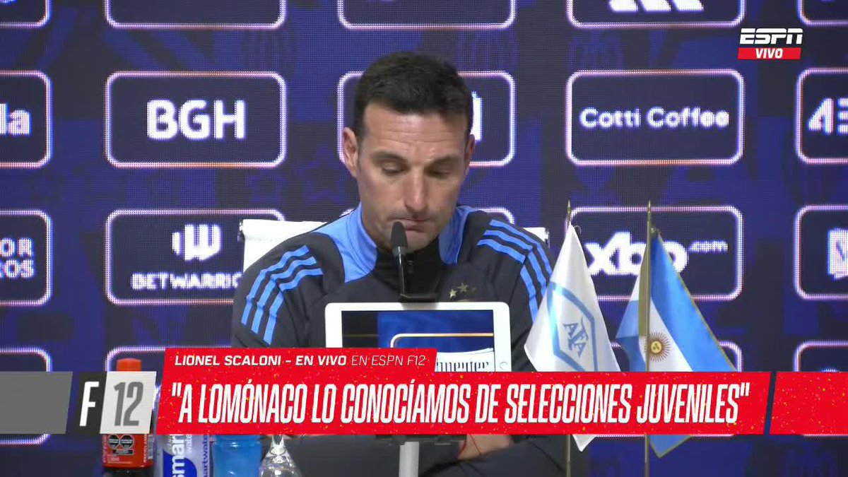 “En el caso de Kevin lo veníamos siguiendo hace tiempo” Lionel Scaloni hablando de Lomómaco ✍️