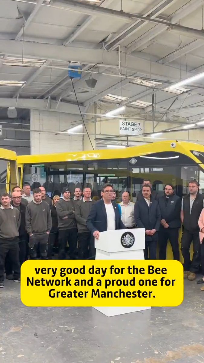Greater Manchester is set to deliver the UK’s first fully integrated, zero-emission public transport system by 2030 thanks to a £2.5 billion government funding boost. Hear from Andy Burnham on a huge day for the #BeeNetwork. Read more: