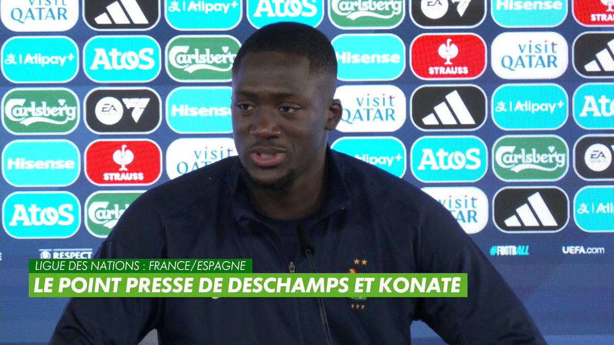 Ibrahima Konaté 🇫🇷 : « C’est vrai vous m’avez parlé de Lamine Yamal, Kylian Mbappé… 𝗘𝗡 𝗧𝗢𝗨𝗧𝗘 𝗛𝗢𝗡𝗡𝗘̂𝗧𝗘𝗧𝗘́ 𝗖𝗘𝗟𝗨𝗜 𝗤𝗨𝗜 𝗠𝗘́𝗥𝗜𝗧𝗘 𝗟𝗘 𝗕𝗔𝗟𝗟𝗢𝗡 𝗗’𝗢𝗥 𝗖’𝗘𝗦𝗧 𝗢𝗨𝗦𝗠𝗔𝗡𝗘 𝗗𝗘𝗠𝗕𝗘́𝗟𝗘́ 🇫🇷 ! » 🌕 🎥 CANAL+ Foot
