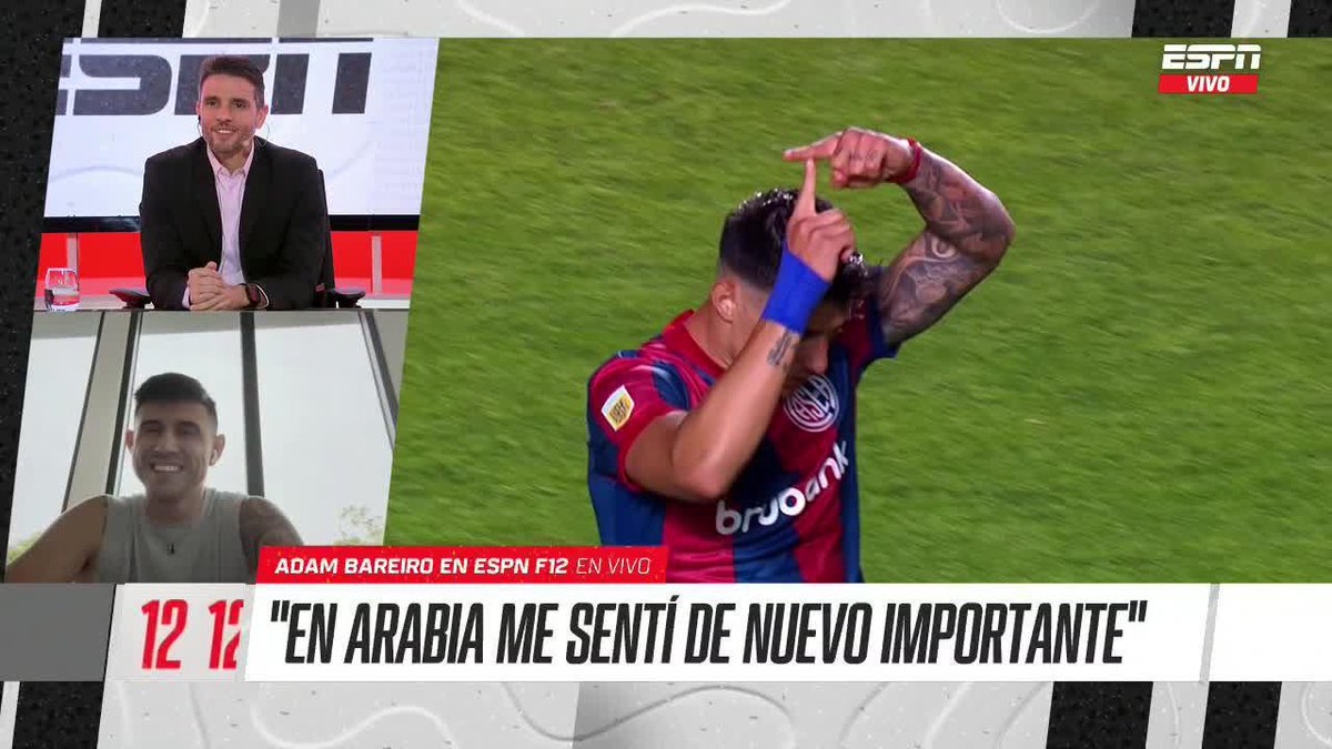 "ME SENTIRÍA MUY FELIZ DE VESTIR LA CAMISETA DE SAN LORENZO, PERO HOY EN DÍA NO ES EL MOMENTO" Adam Bareiro y un posible regreso al Ciclón. 📺 No te pierdas #ESPNF12 en vivo por #DisneyPlus
