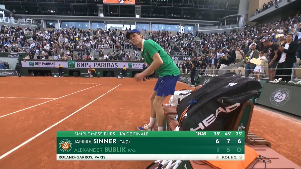 Way too good 👊 #RolandGarros