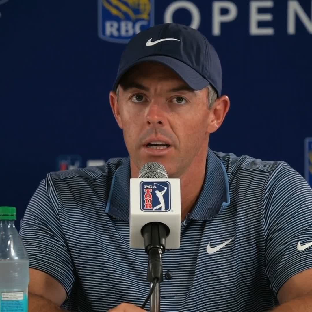 "I didn't want to say something I regretted" Rory McIlroy on not speaking to the media at the PGA Championship after his failed driver test was leaked by the media.