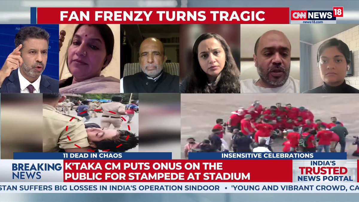 #BengaluruStampede | There was lot of room for crowd control, Cong is pro-actively jumping the gun: Abhijit Iyer-Mitra, Senior Fellow, IPCS Harish Upadhya shares more details #Bengaluru #TheHardFacts | Rahul Shivshankar