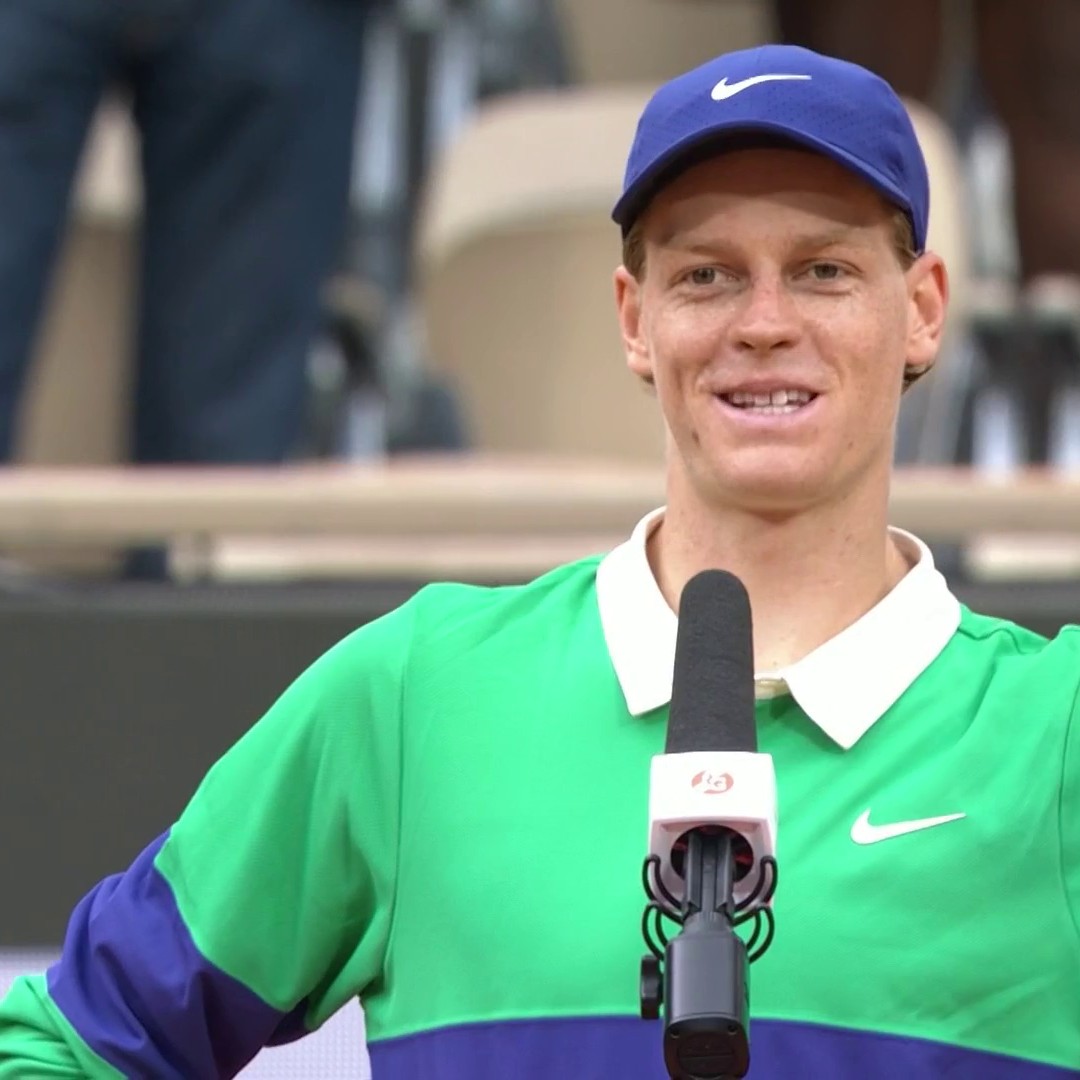 Jannik Sinner on beating Bublik at Roland Garros “We played a couple times before. We know what to expect, but in the other way, with him, you never know what’s happening. He deserves to be in the QF. He beat very, very tough players.” ❤️