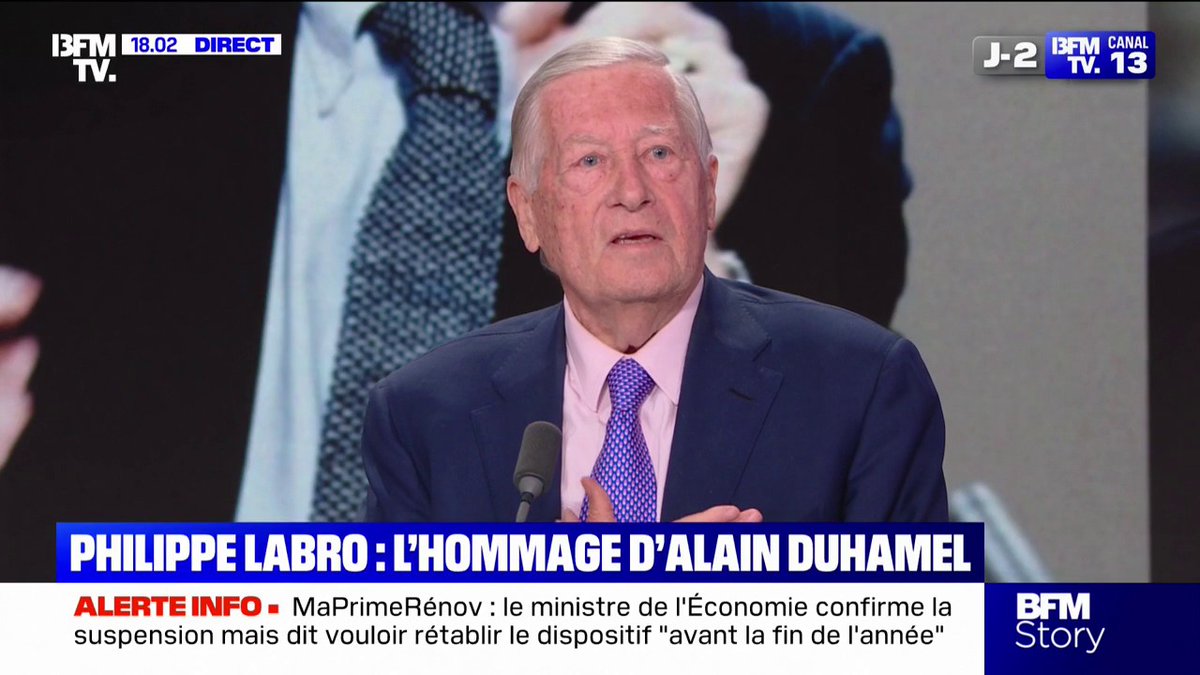 Mort de Philippe Labro: "Il était incroyable, il était doué en tout"