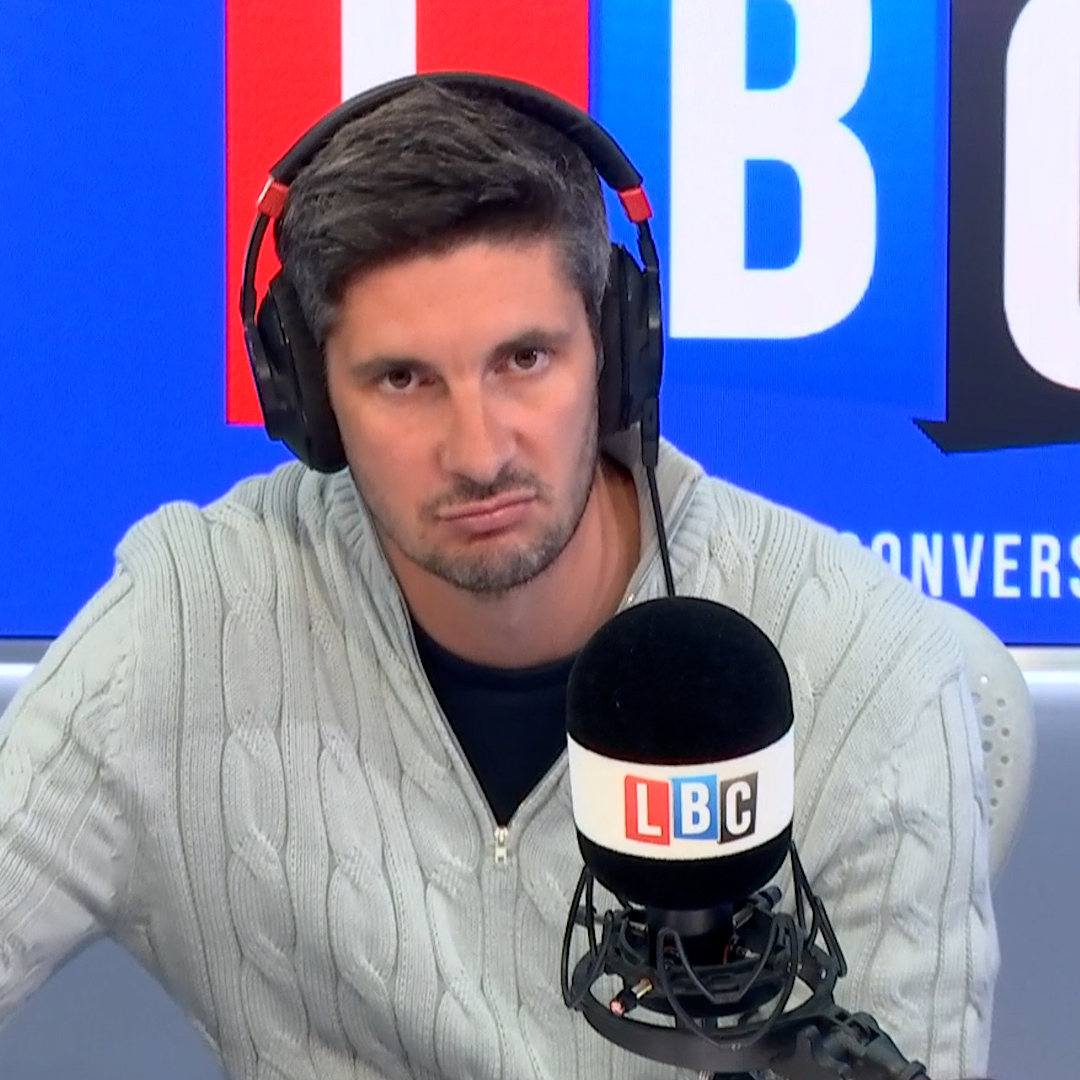 'I can't stand it when Indians say they are English... look at yourself in the mirror.' Caller Jas believes that a person's nationality should be based off their 'DNA line'. Tom Swarbrick is not having it.
