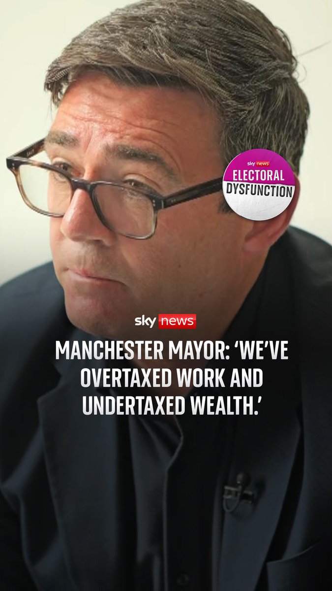 Should the rich be taxed more? Manchester's Andy Burnham has thoughts ahead of the spending review. Hear &amp; watch the interview with Beth Rigby tomorrow. #ElectoralDysfunction 🎧: 📺: