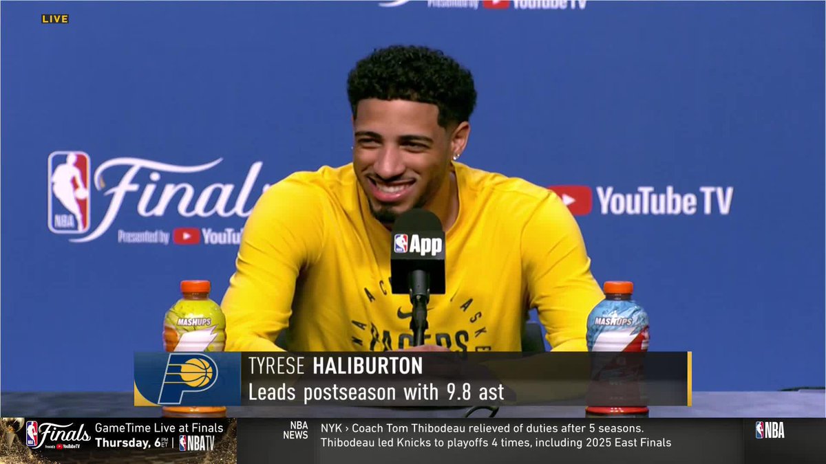 "Not like I'm a vet or OG or anything, I'm in year 5." 😂 Tyrese Haliburton tells Jared Mccain how he approaches being a point guard 🤝