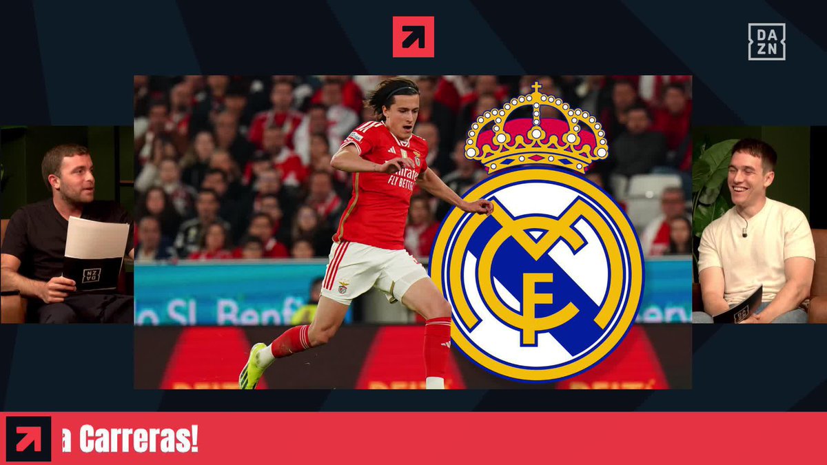 "HAY UN 85% DE POSIBILIDADES DE QUE ÁLVARO CARRERAS ACABE EN MADRID" 💥 Fabrizio Romano y su HEREWEGÓMETRO dictan sentencia 💭 "Álvaro Carreras quiere jugar en el Real Madrid" #DAZNTransfer