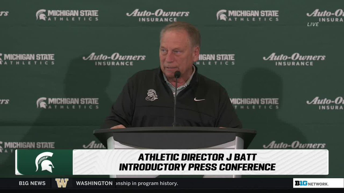 Tom Izzo had some jokes during Michigan State Athletics' press conference introducing J Batt 🤣