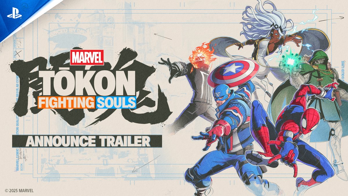 💥 PlayStation Studios, Arc System Works, and Marvel Games assemble for 4v4 tag team fighter MARVEL Tōkon: Fighting Souls, launching 2026 on PS5 and PC!