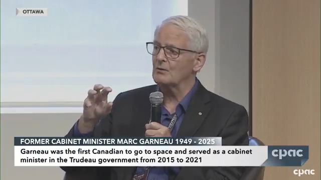 "When you see our planet and you go around it so many times, and you see it against the darkness of space, it strikes you that perspective, that this is home to all humanity." Former astronaut and min. Marc Garneau has died, as announced this evening by his family. #cdnpoli