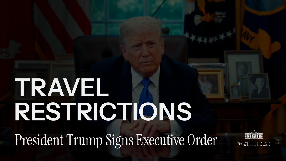 "We cannot have open migration from any country where we cannot safely and reliably vet and screen... That is why today I am signing a new executive order placing travel restrictions on countries including Yemen, Somalia, Haiti, Libya, and numerous others." –President Trump