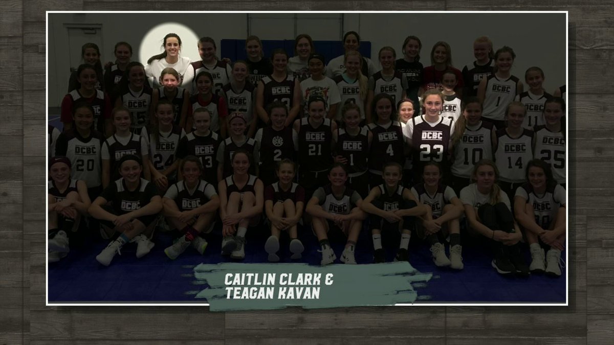Texas softball pitcher Teagan Kavan and Caitlin Clark go way back 😮 Clark used to coach Kavan in basketball 🏀