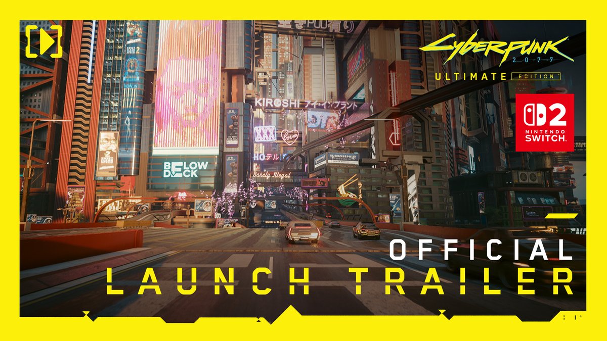 Cyberpunk 2077: Ultimate Edition is out now on #NintendoSwitch2! Take Night City into your hands and face the dark future on your terms. 🌃 Get it digitally or physically: