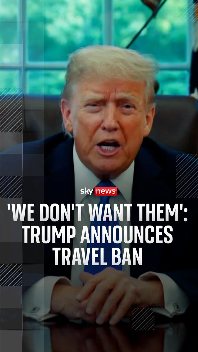 Donald Trump has signed an order banning people from 12 countries from entering the US.