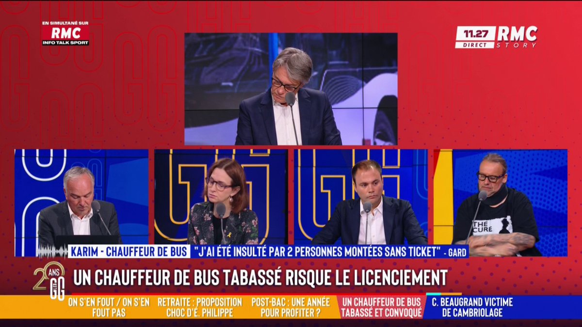 🚌 Karim, chauffeur de bus, raconte son agression : "Deux personnes montent sans tickets, ils m'insultent. Je suis descendu de mon bus pour m'expliquer, un des deux m'a explosé le crâne ! J'ai pris 7 jours de mise à pied non rémunérés... Personne n'a bougé dans le bus !" #GGRMC