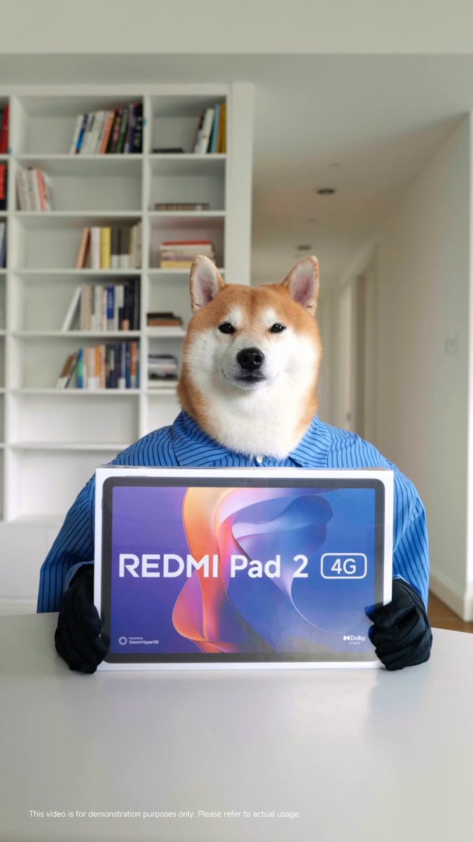 Fluffy paws, powerful gear: #RedmiPad2 4G, #RedmiSmartPen, and the chillest binge kit ever! Learn more: