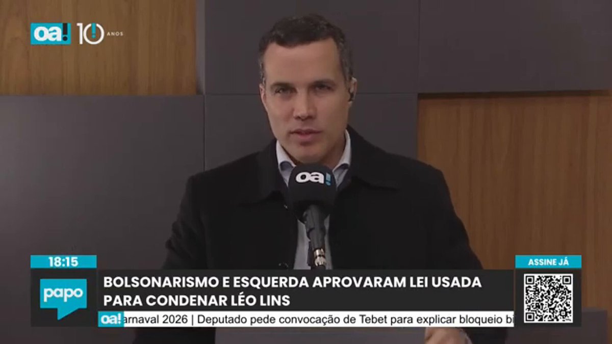 Os bolsonaristas Bibo Nunes (PL-RS) e Soraya Santos (PL-RJ) discursaram a favor do texto final da lei, depois usado para condenar o humorista Léo Lins. “Sou totalmente favorável”, disse Bibo. “PL encaminha ‘sim’… Parabéns pelo relatório”, disse Soraya.